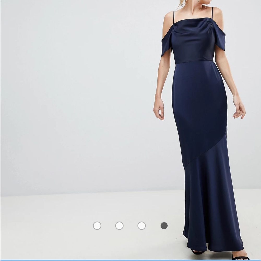 Winter wedding guest dress - Oasis Slinky Cowl Neck Maxi